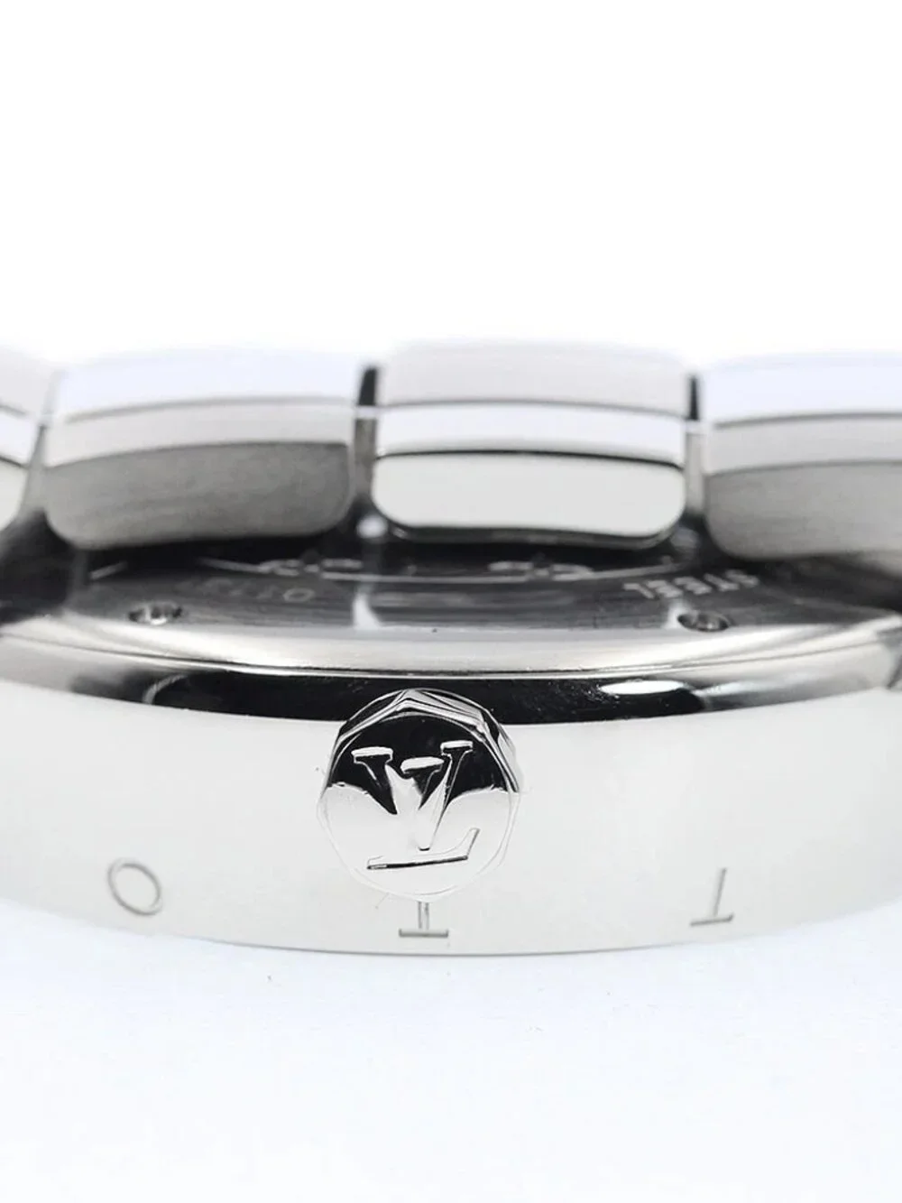 LOUIS VUITTON Tambour Q1131 GMT date Brown Dial Automatic Men's Watch_920483